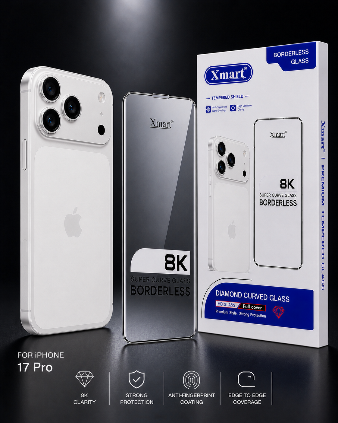 8K Glass for iPhone 17 Pro