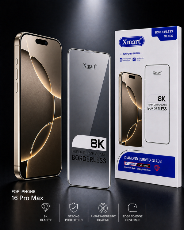 8K Glass for iPhone 16 Pro Max