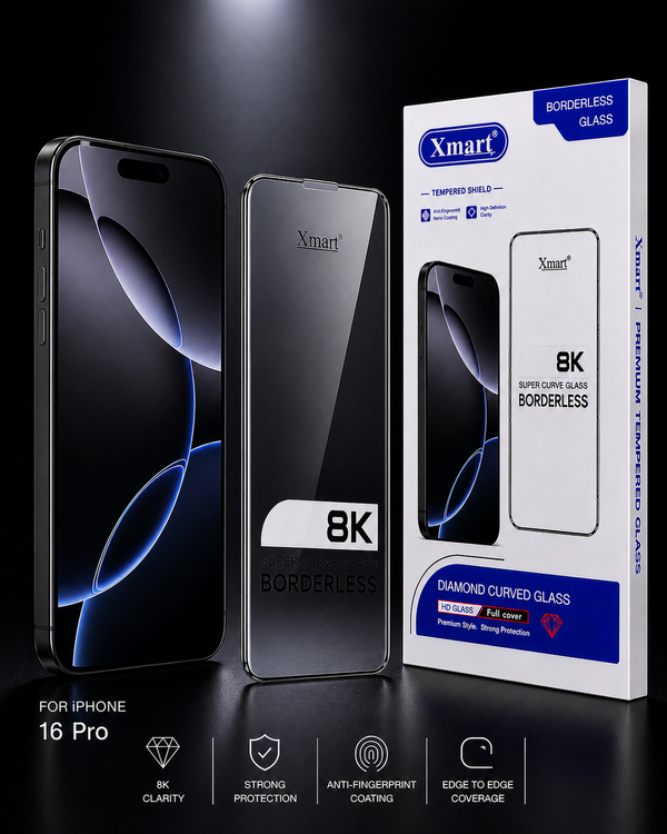 8K Glass for iPhone 16 Pro