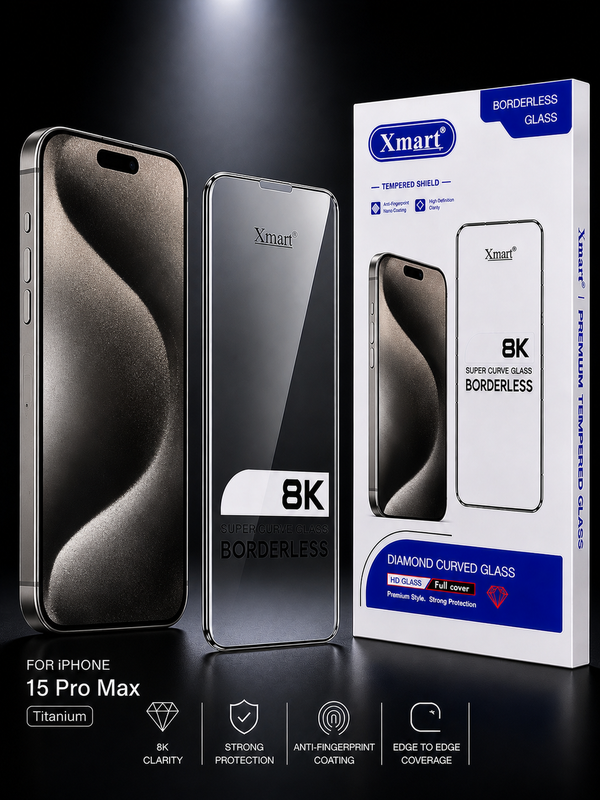 8K Glass for iPhone 15 Pro Max