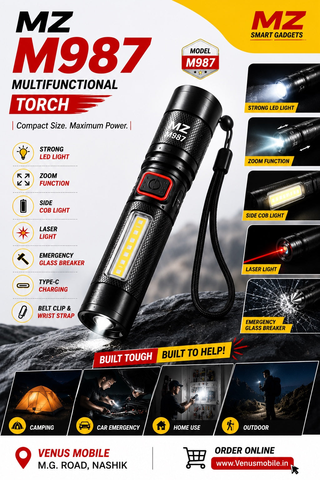 MZ M987 multifunctional torch product