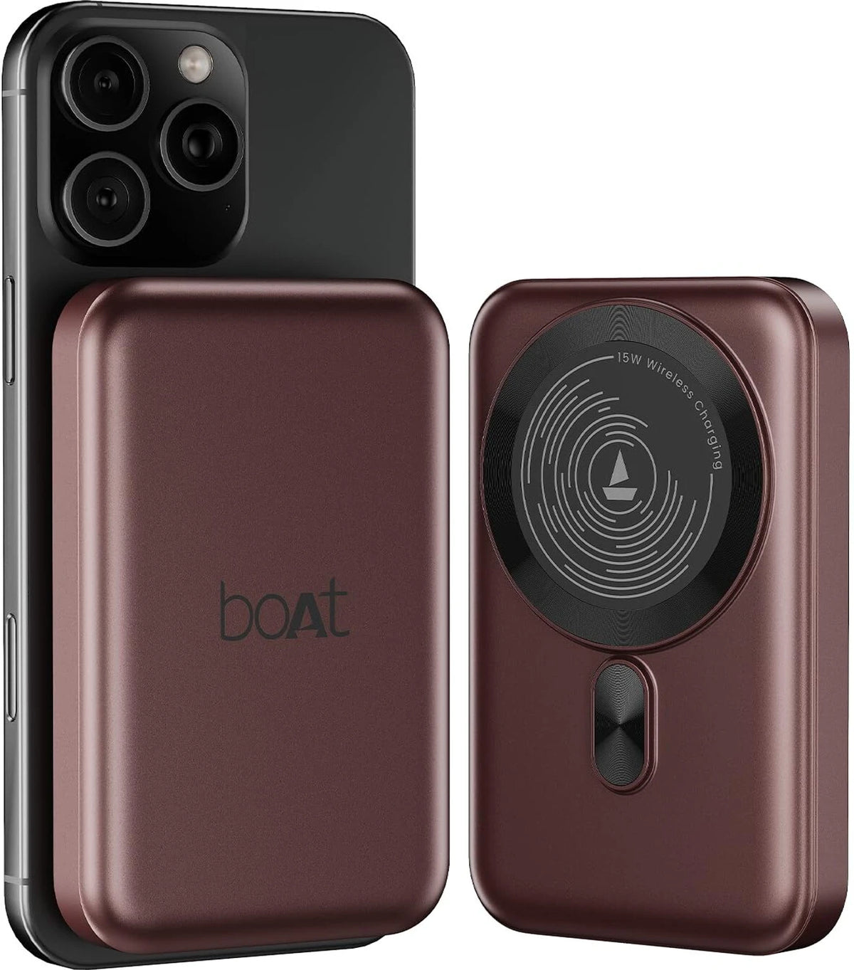 Boat EnergyShroom PB331 (Magsafe) 10000mAh Magnetic Wireless Powerbank, 15W Wireless & 22.5W Wired Charging