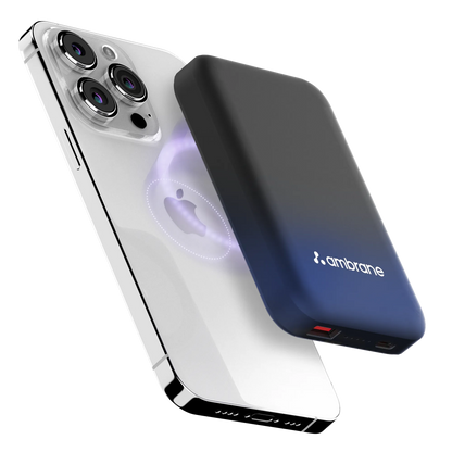 Ambrane Aerosync Snap - 10000mAh Magsafe Wireless Power Bank for iPhone