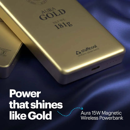 Stuffcool Aura 10000mAh Magnetic Wireless Powerbank
