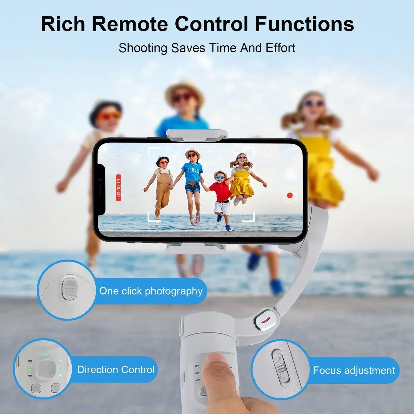 M1-3-Axis Gimbal Stabilizer — Ultra-Portable Smartphone