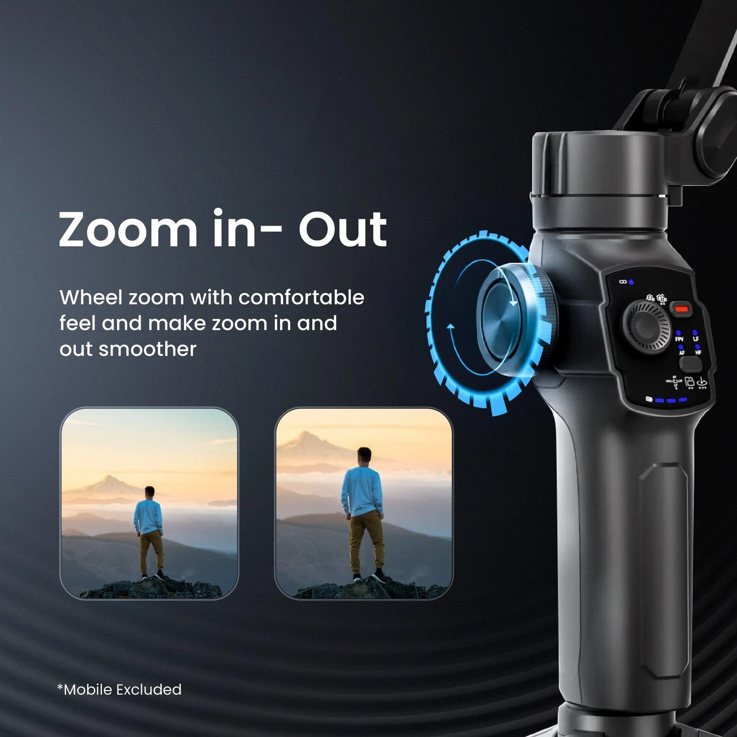Digitek (DSG-009F) AI 3 Axis Wide Angle Smartphone Gimbal