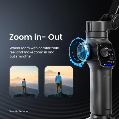 Digitek (DSG-009F) AI 3 Axis Wide Angle Smartphone Gimbal