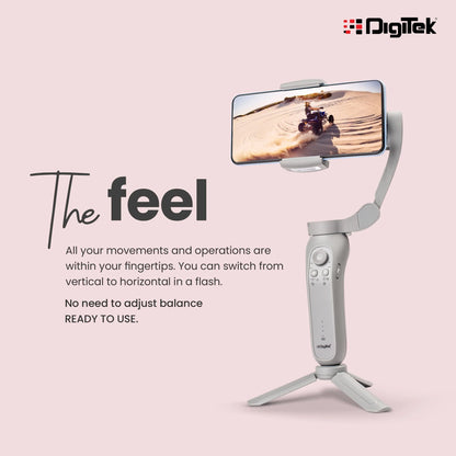 DIGITEK® (DSG-007F) 3-Axis Gray Smartphone Gimbal