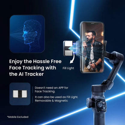 Digitek (DSG-009F) AI 3 Axis Wide Angle Smartphone Gimbal