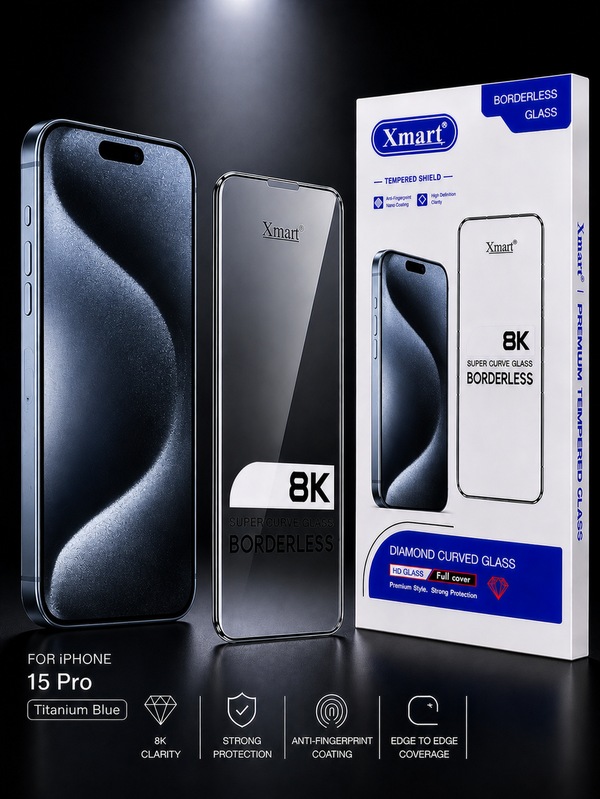 8K Glass for iPhone 15 Pro