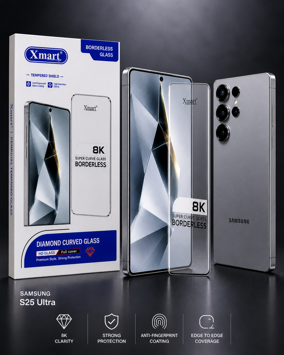 8K Glass for Samsung S25 Ultra