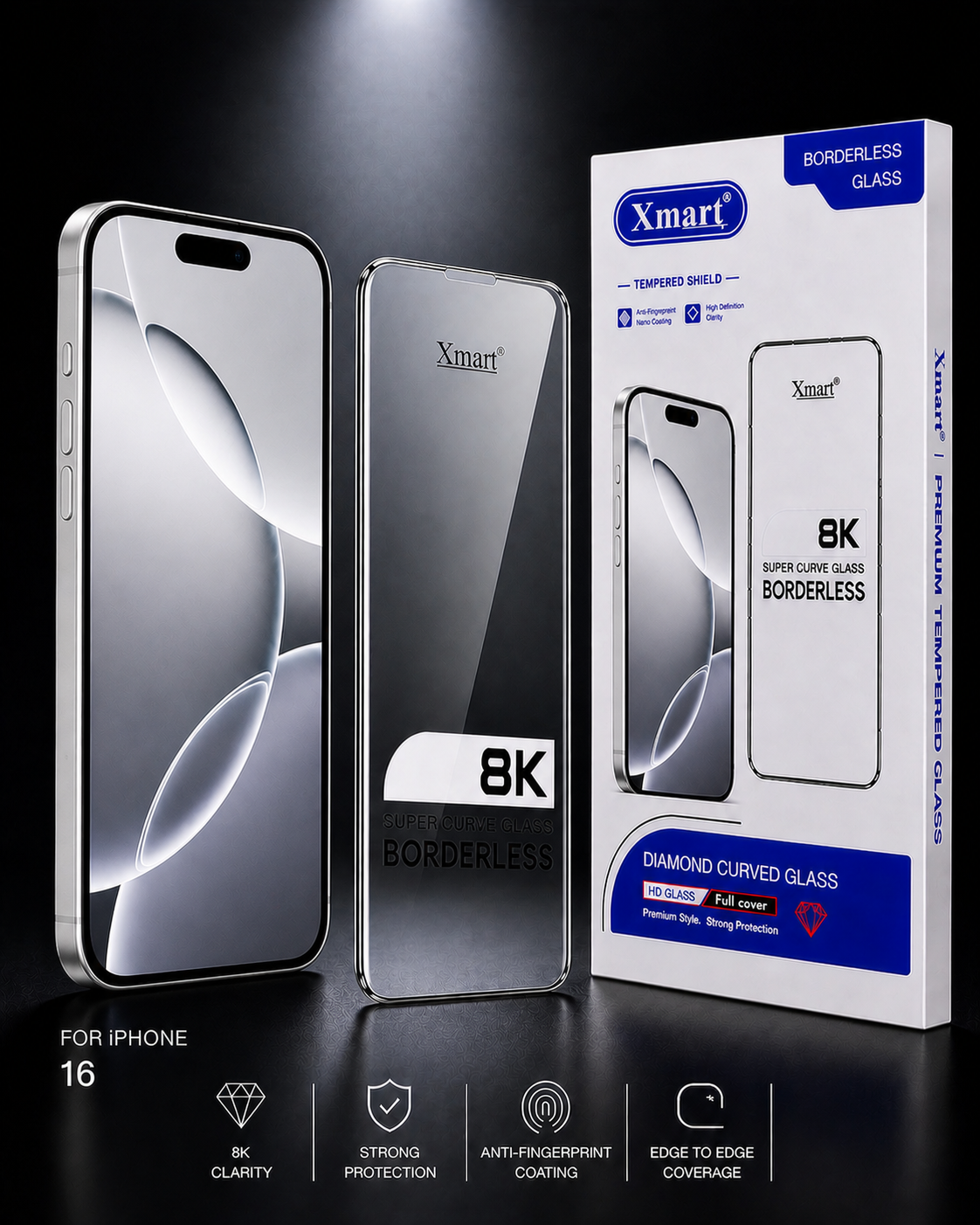 8K Glass for iPhone 16