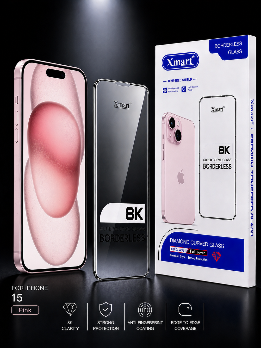 8K Glass for iPhone 15