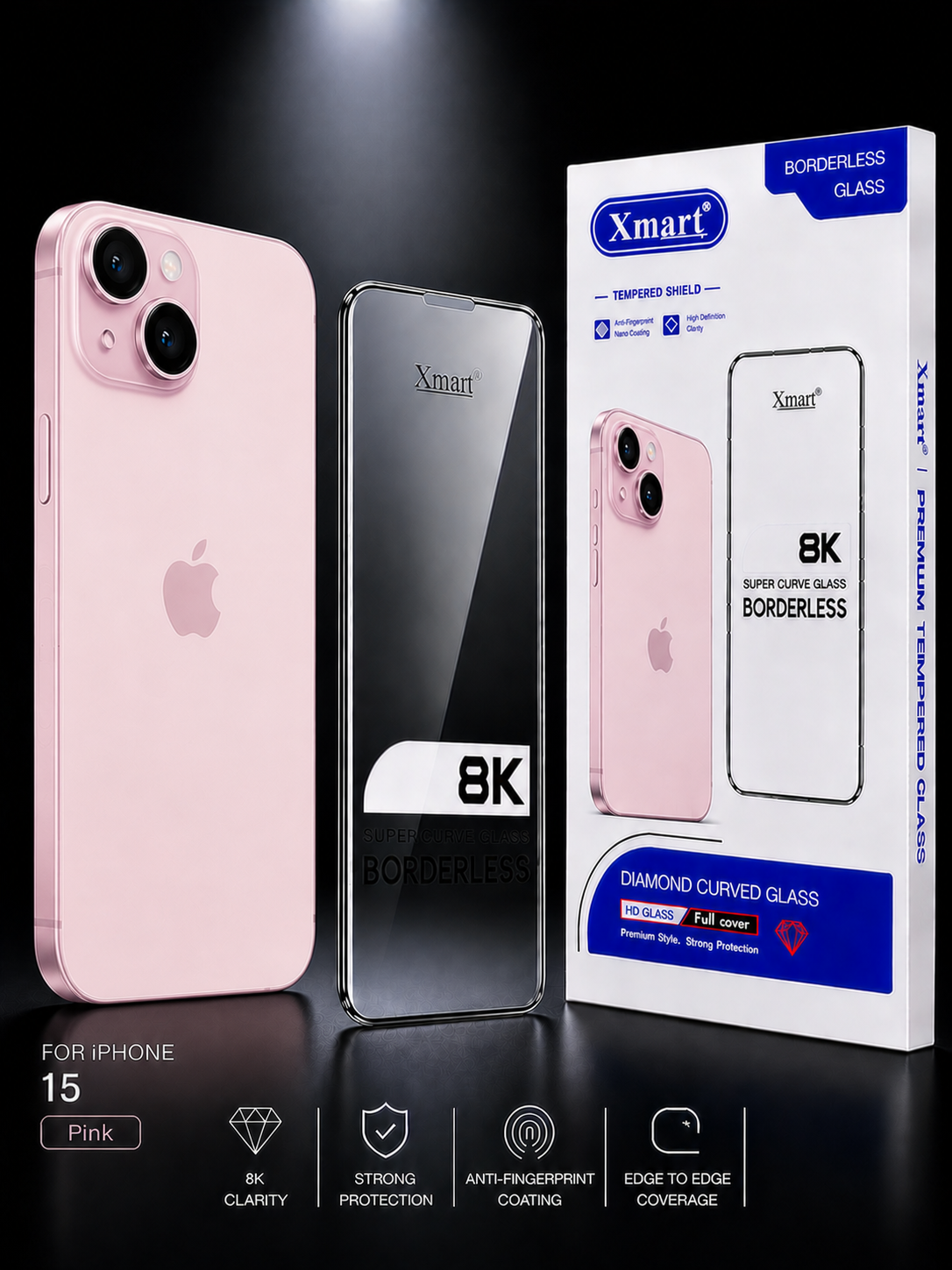 8K Glass for iPhone 15