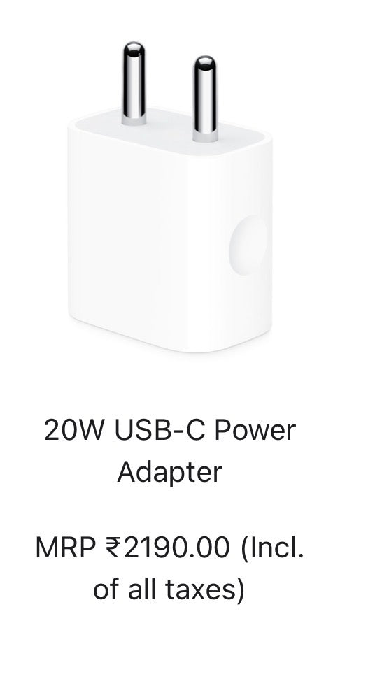 Apple 20W USB-C Power Adapter