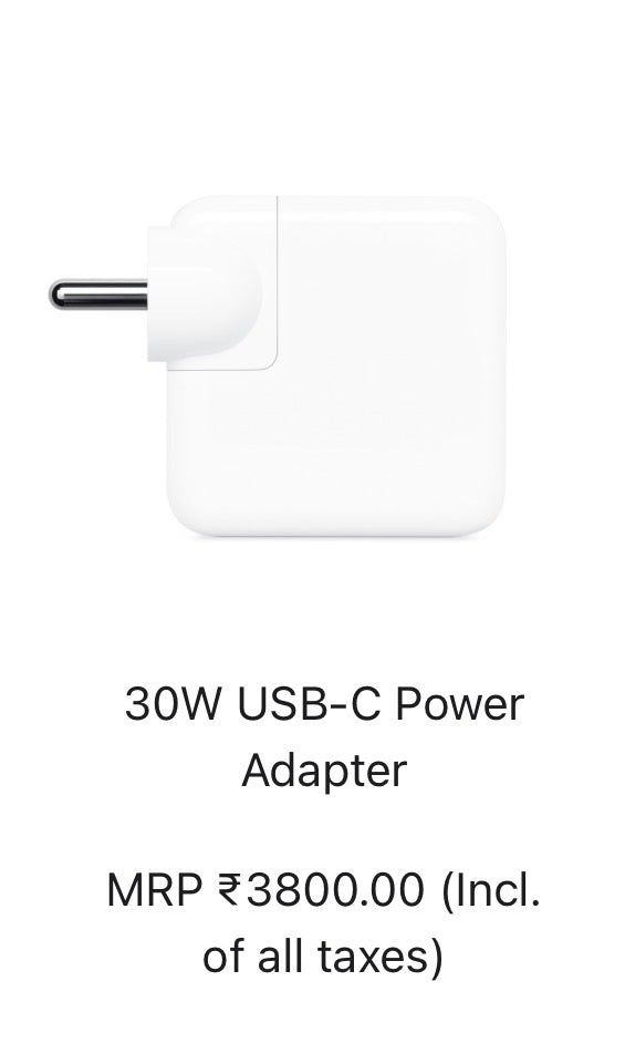 Apple 30W USB-C Power Adapter