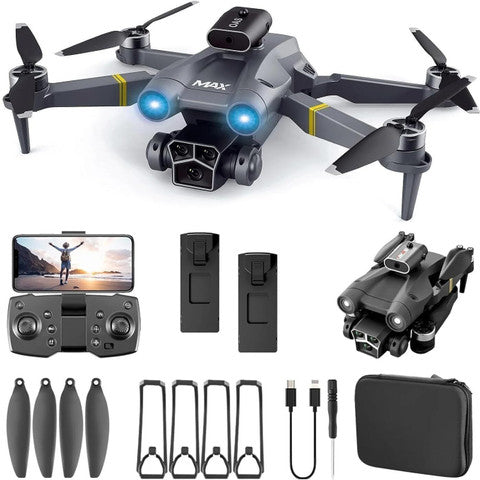 M3 MAX Drone complete kit with controller, batteries, spare propellers and case